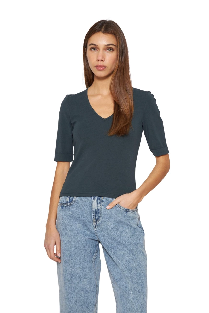 POLERA CAMI PETROLEO JACINTA TIENDA - 3