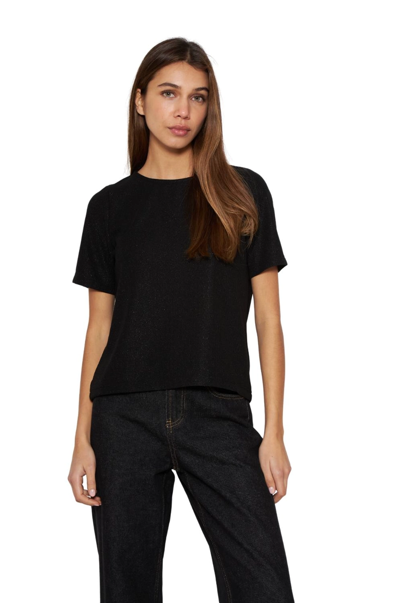 POLERA TESA NEGRA JACINTA TIENDA - 1