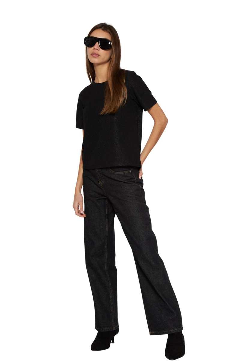 POLERA TESA NEGRA JACINTA TIENDA - 3