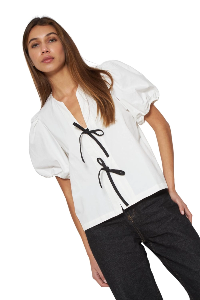 BLUSA CAMI BLANCA Y NEGRA JACINTA TIENDA - 3