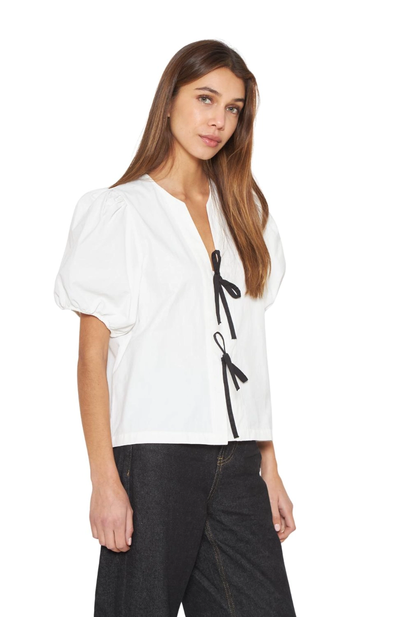 BLUSA CAMI BLANCA Y NEGRA JACINTA TIENDA - 4