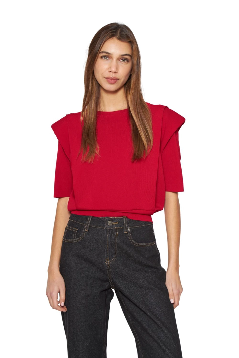 POLERA MILA ROJA JACINTA TIENDA - 1
