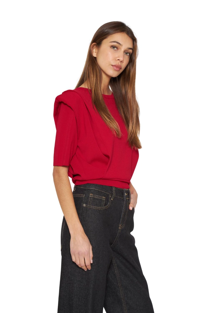 POLERA MILA ROJA JACINTA TIENDA - 2