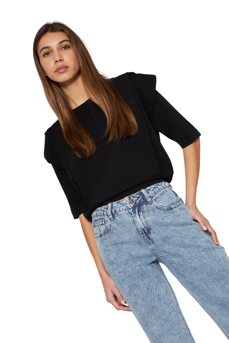 POLERA MILA NEGRA JACINTA TIENDA - 2