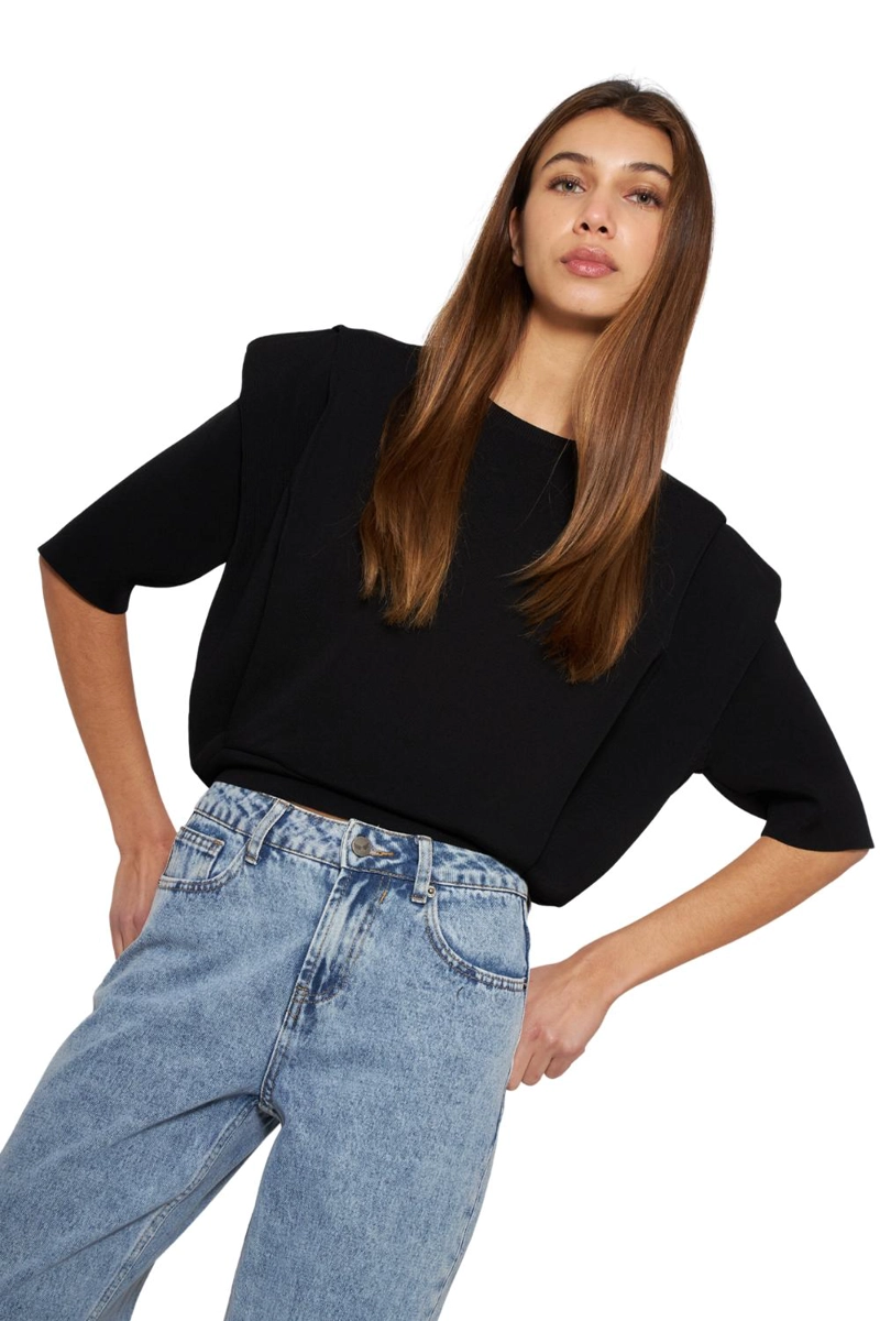 POLERA MILA NEGRA JACINTA TIENDA - 4