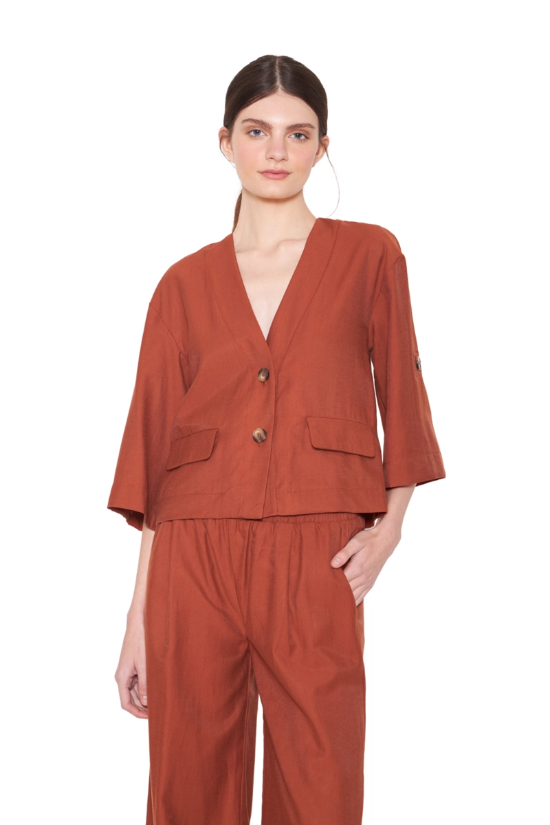 BLUSA LUZ TERRACOTA JACINTA TIENDA - 1