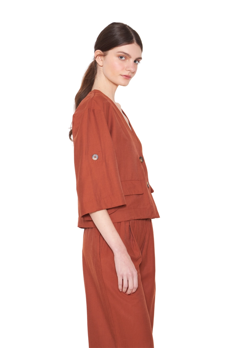 BLUSA LUZ TERRACOTA JACINTA TIENDA - 2