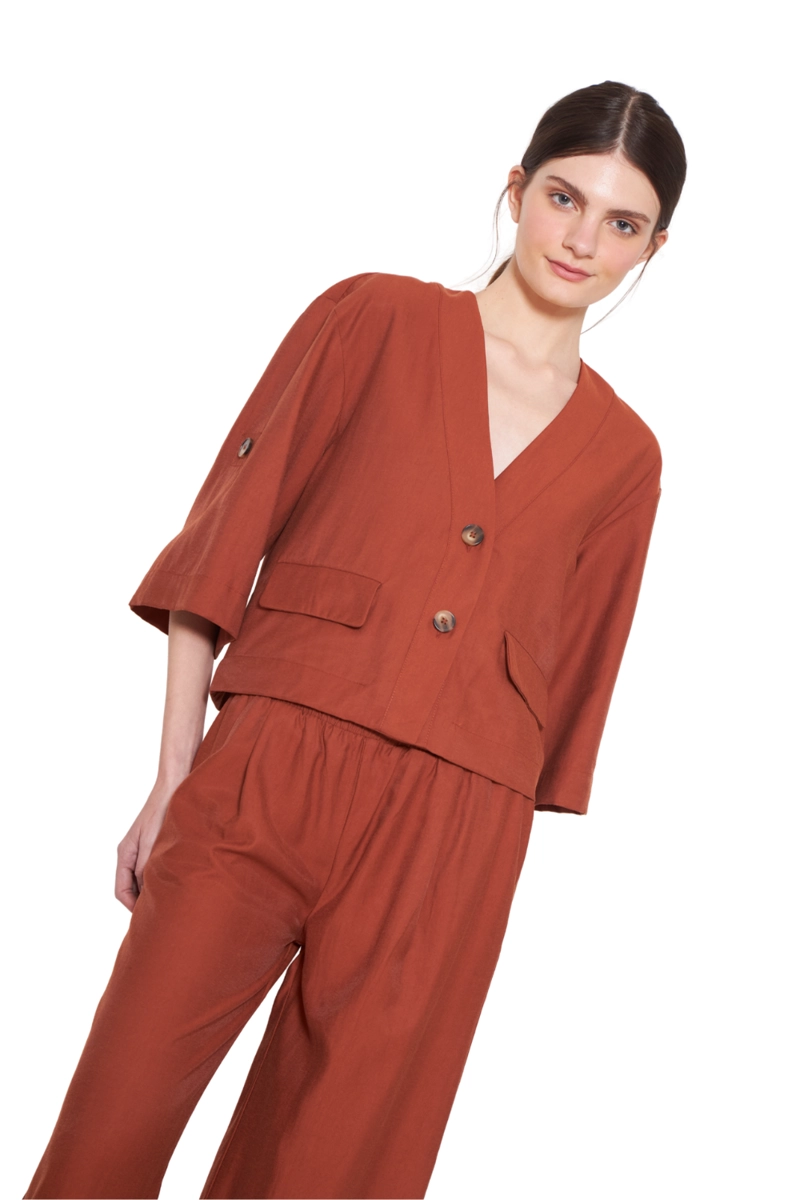 BLUSA LUZ TERRACOTA JACINTA TIENDA - 3