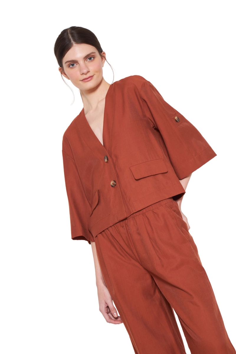 BLUSA LUZ TERRACOTA JACINTA TIENDA - 4