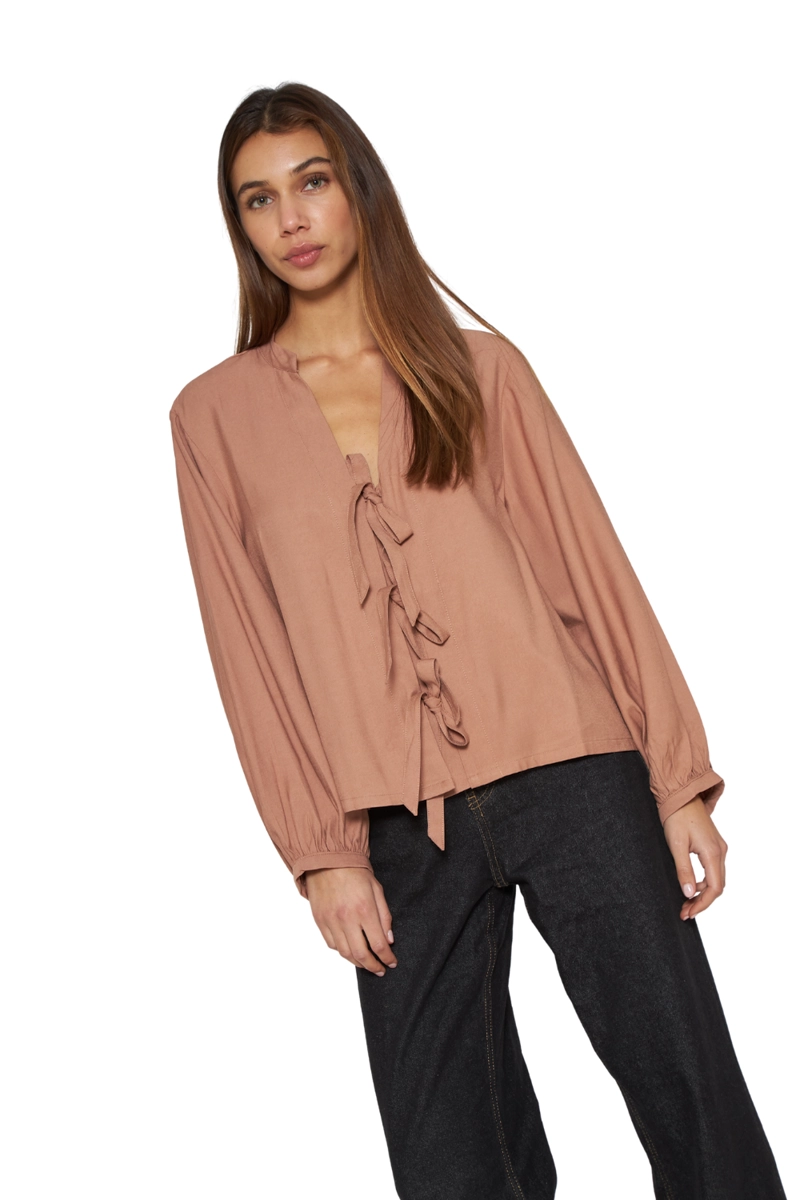 BLUSA CAMILA CAFE JACINTA TIENDA - 2