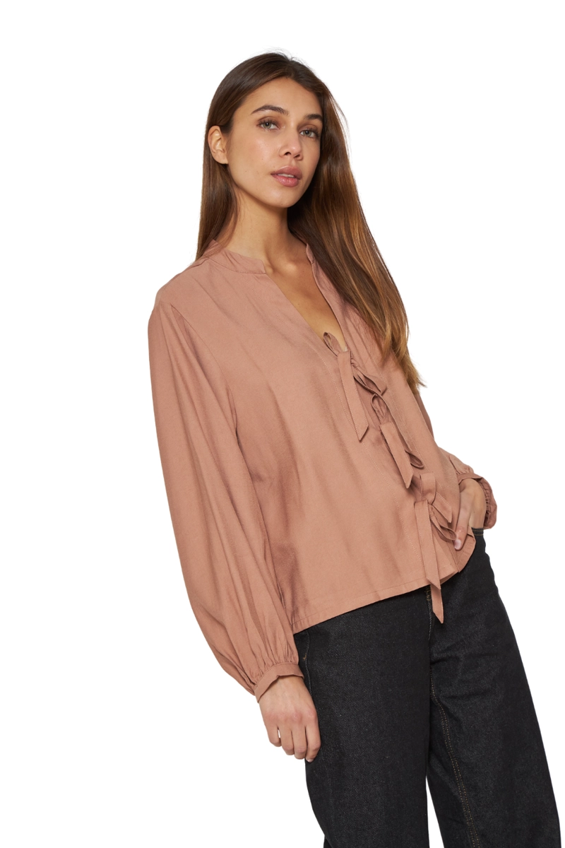 BLUSA CAMILA CAFE JACINTA TIENDA - 3