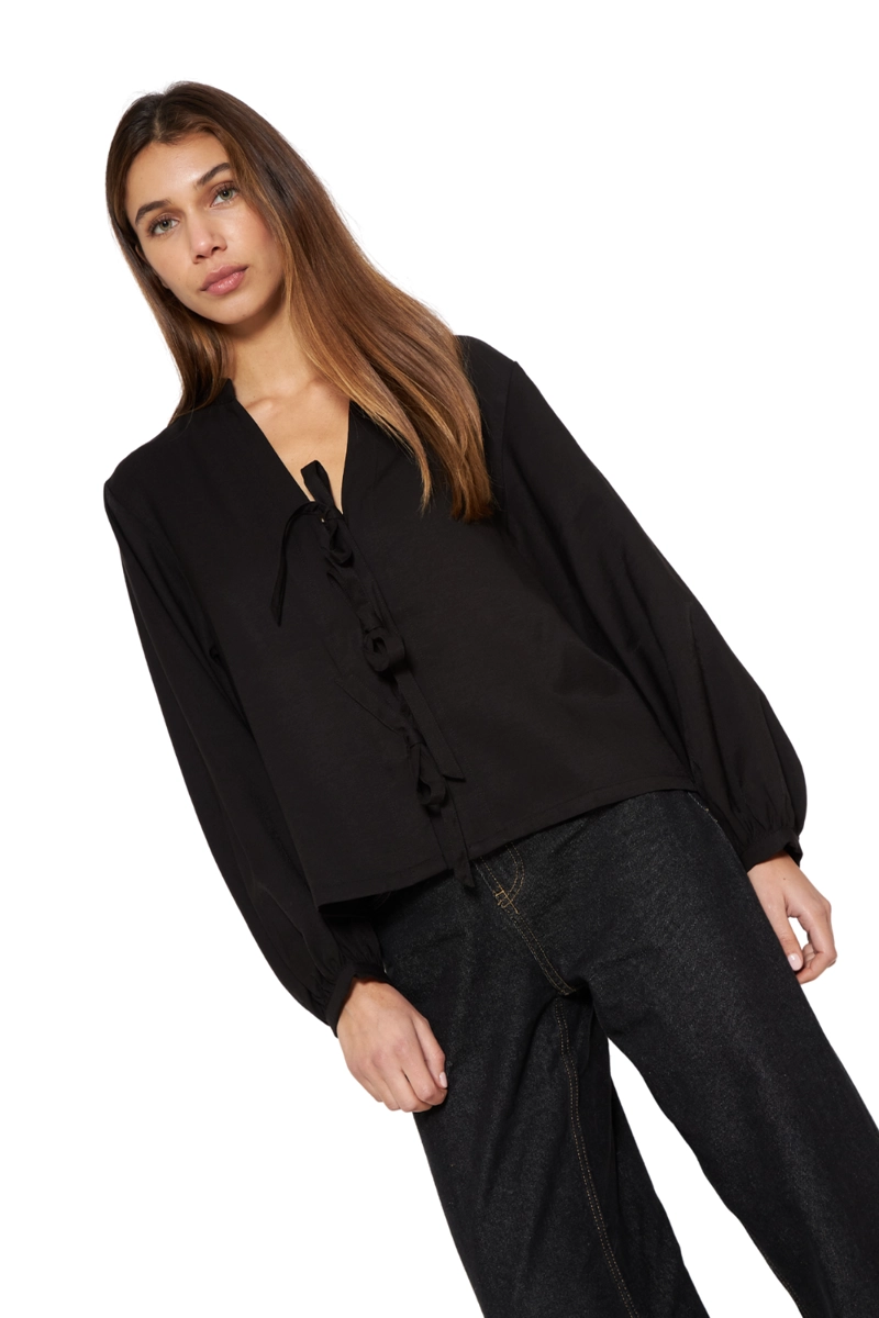 BLUSA CAMILA NEGRA JACINTA TIENDA - 2