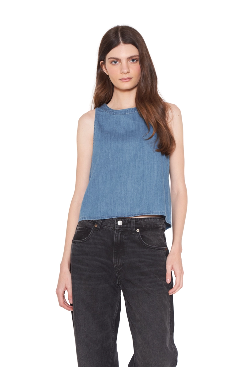 POLERA AMBER AZUL JACINTA TIENDA - 1
