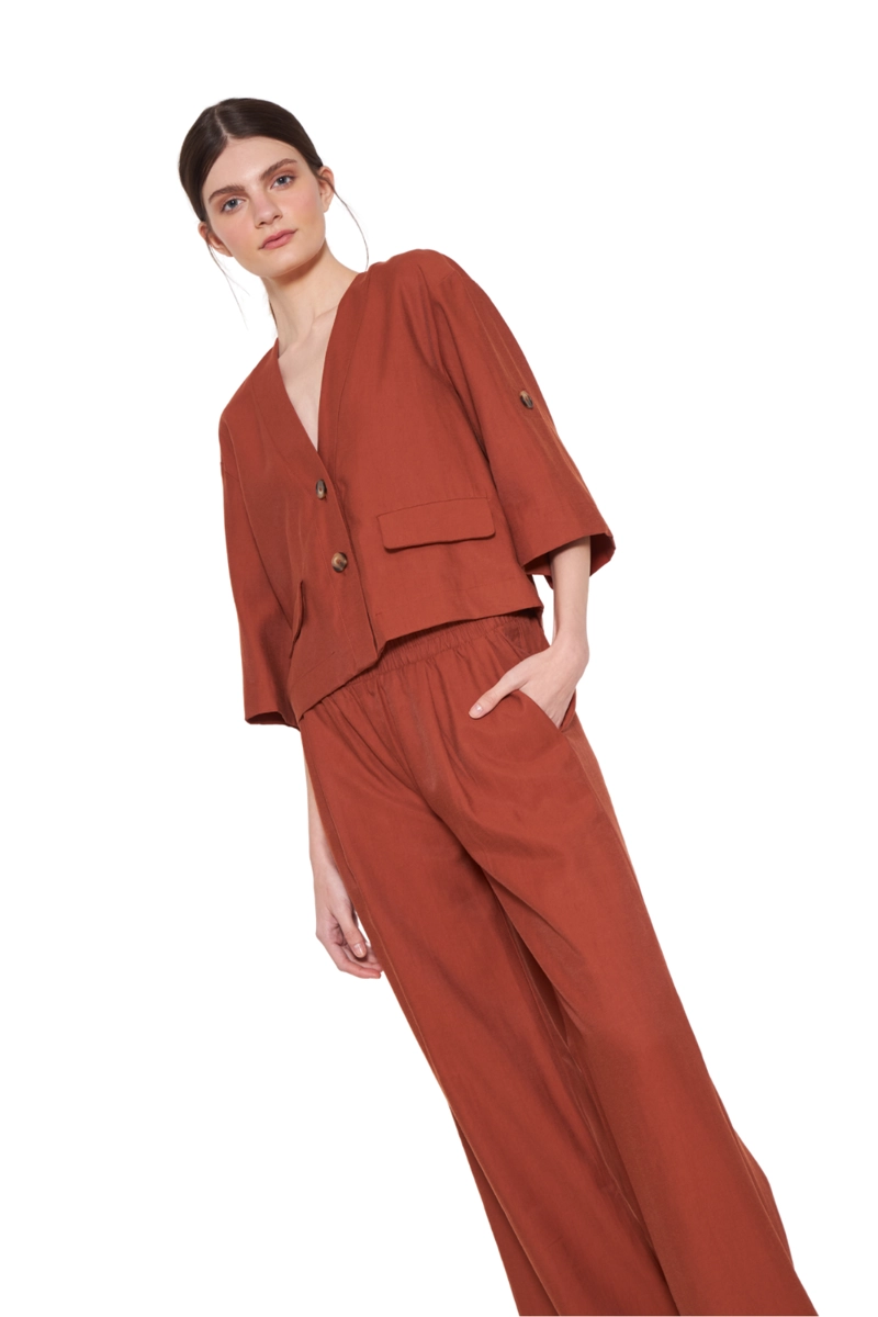 PANTALON ALICIA TERRACOTA JACINTA TIENDA - 4