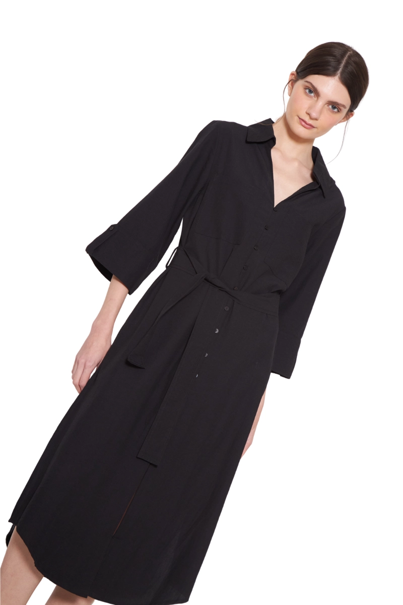 VESTIDO AMALIA NEGRO JACINTA TIENDA - 4