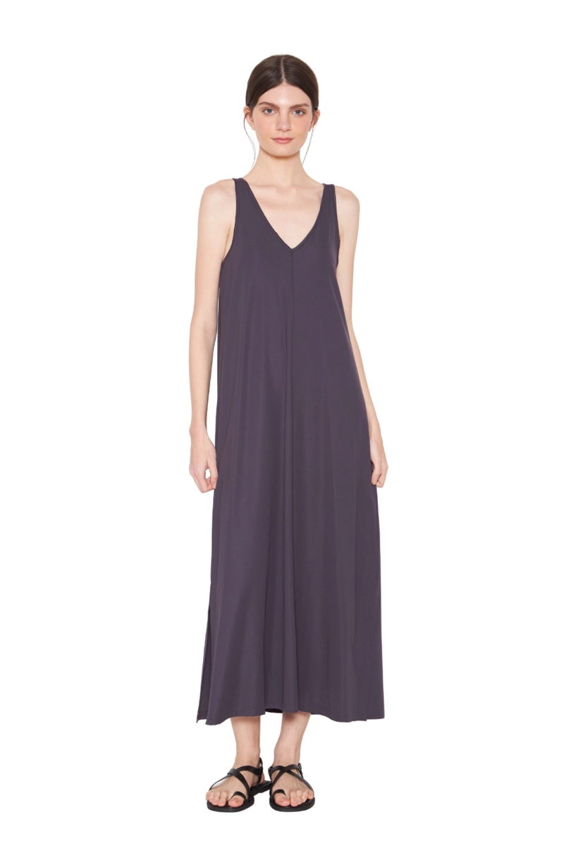 VESTIDO LAURA GRIS JACINTA TIENDA - 1