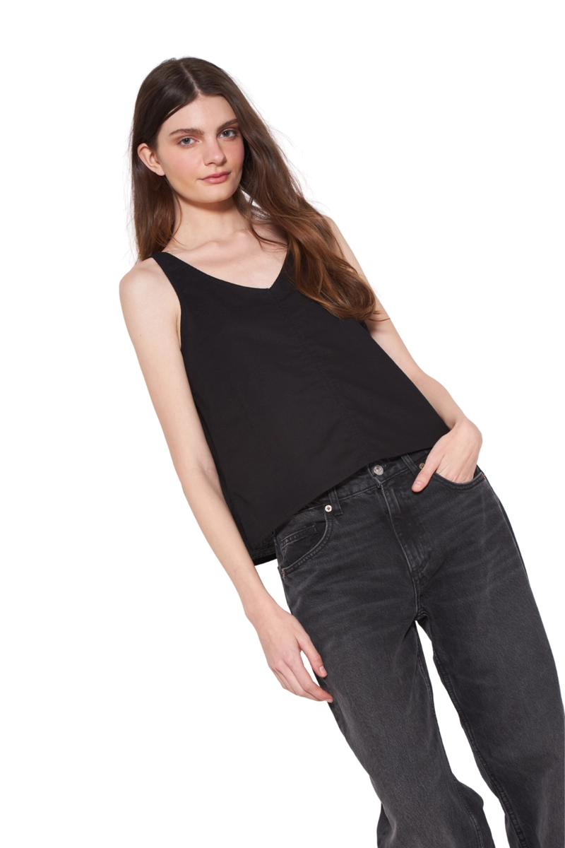 POLERA LINO NEGRA JACINTA TIENDA - 3