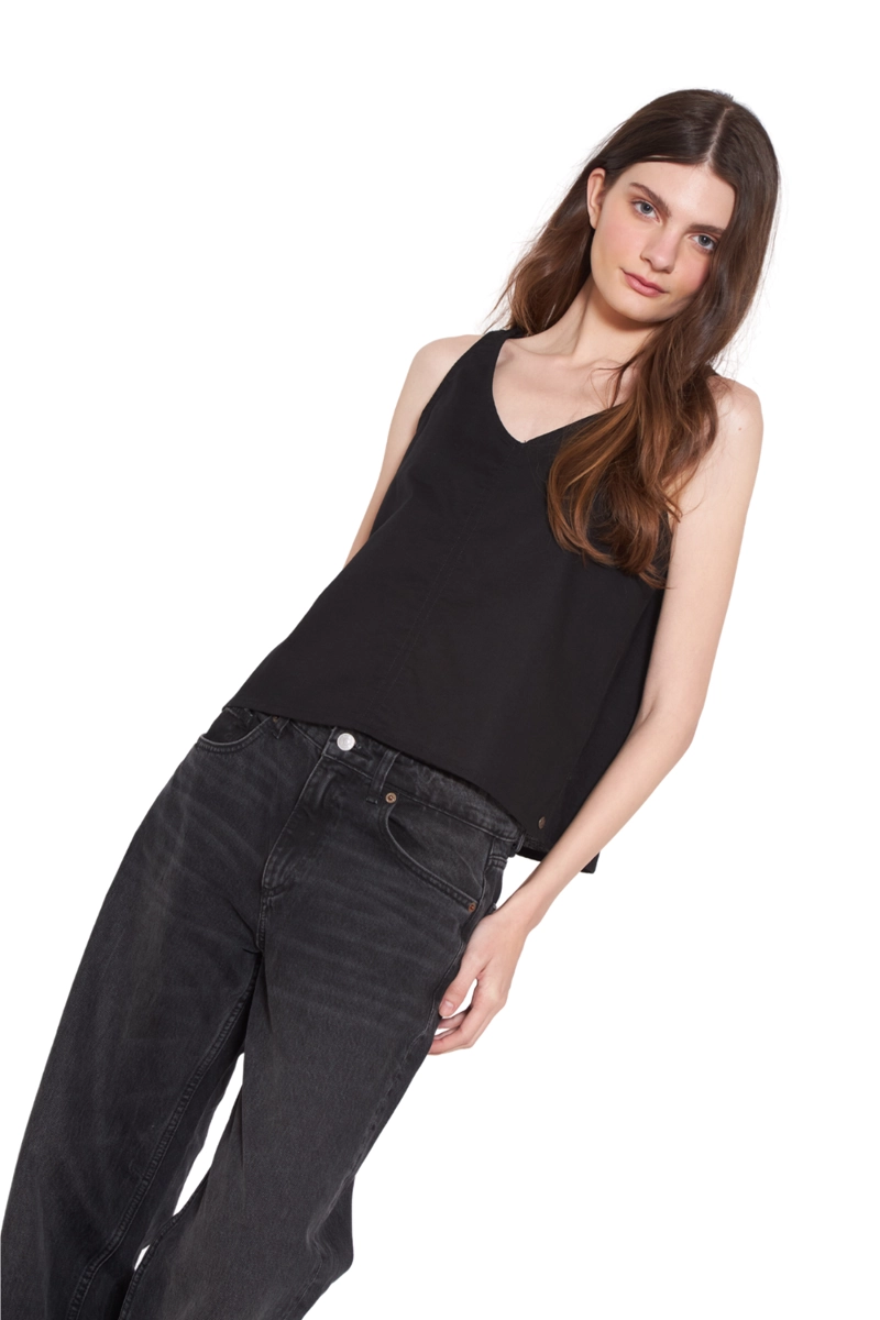 POLERA LINO NEGRA JACINTA TIENDA - 4
