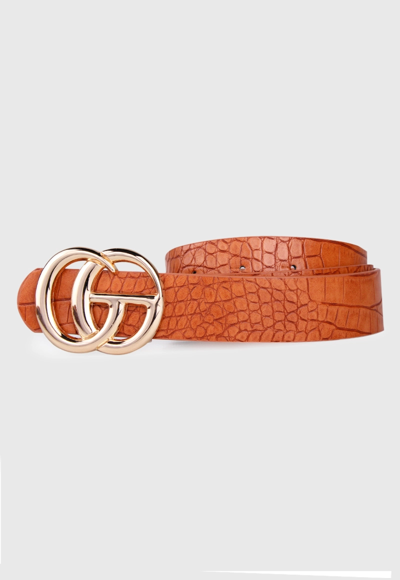 CINTURÓN ECOCUERO CARVEN CAMEL MUJER ODIN - 1