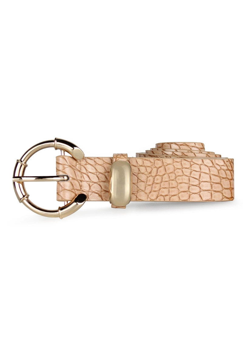 CINTURÓN ECOCUERO CARVEN BEIGE MUJER BOIRA - 1