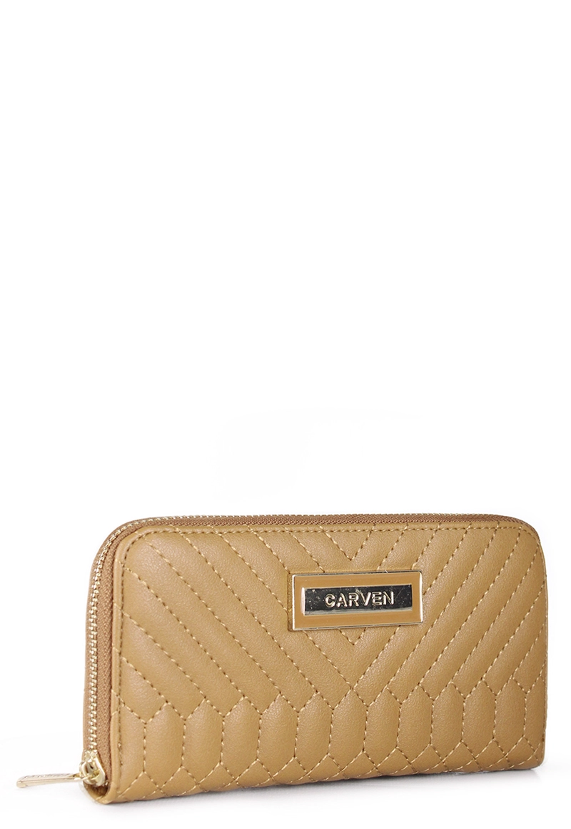 BILLETERA DE MUJER PETUNIA CAMEL CARVEN - 2