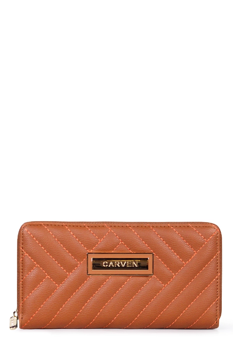 BILLETERA DE MUJER AVA BROWN CARVEN - 1