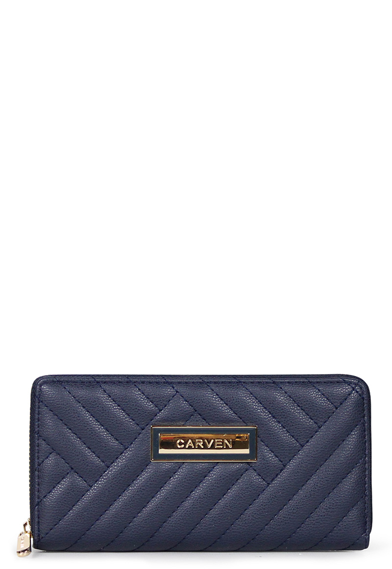 BILLETERA DE MUJER AVA AZUL CARVEN - 1