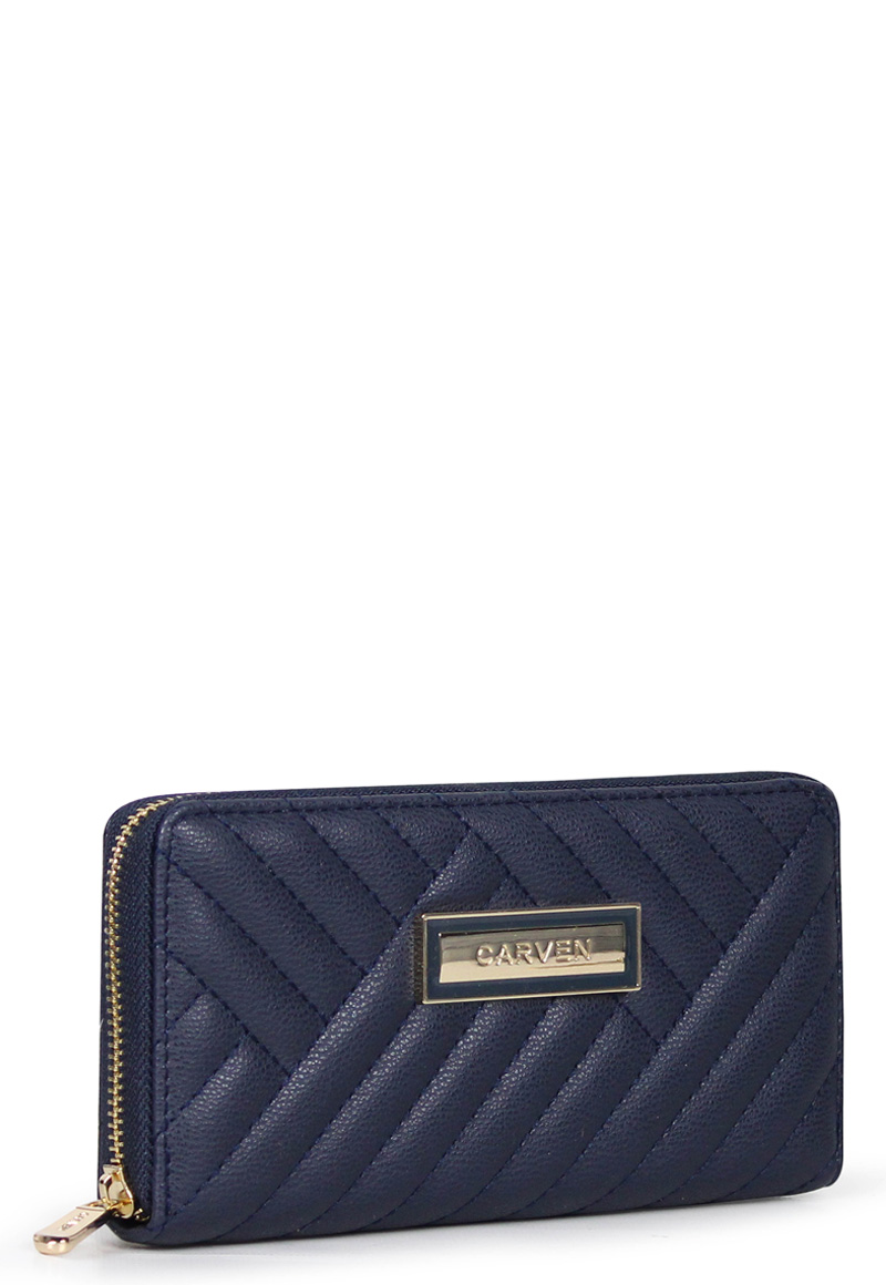 BILLETERA DE MUJER AVA AZUL CARVEN - 2