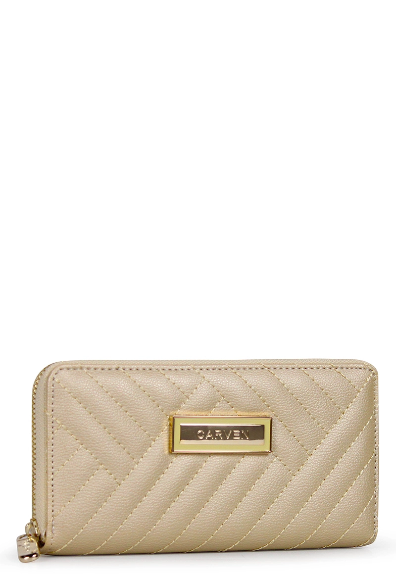 BILLETERA DE MUJER AVA BEIGE CARVEN - 2