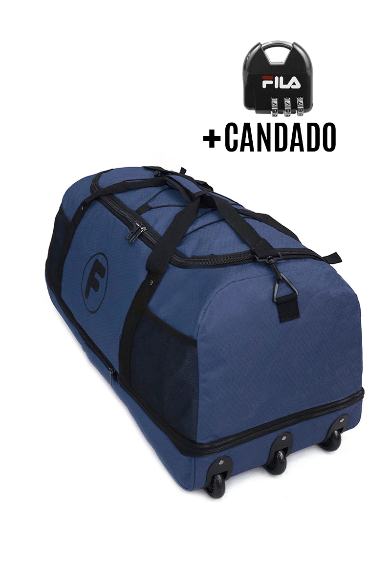 BOLSO ENROLLABLE GOLIAT + CANDADO AZUL F - 1