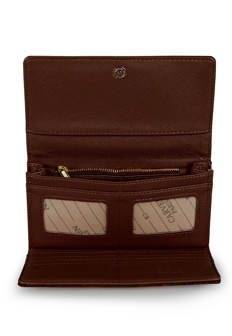 BILLETERA MUJER ALDA SERPENT MARRON CARVEN - 2