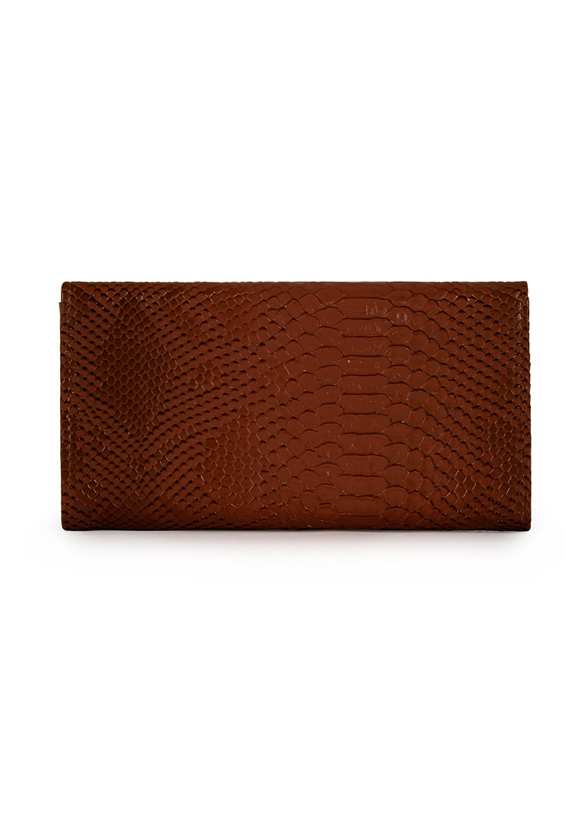 BILLETERA MUJER ALDA SERPENT MARRON CARVEN - 5