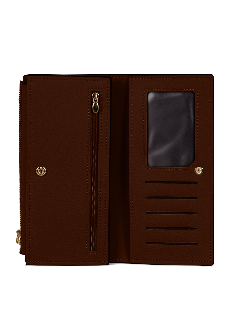 BILLETERA MUJER DELIA CAFE  CARVEN - 2