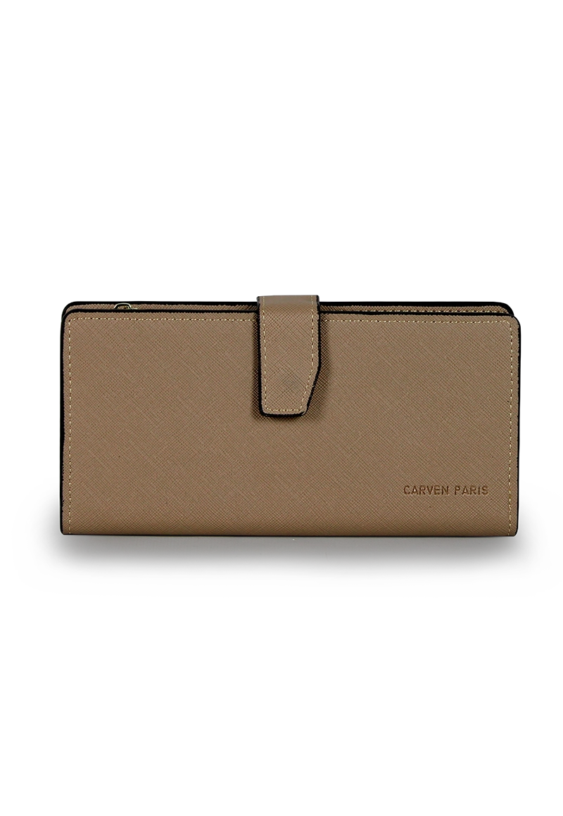 BILLETERA MUJER VESTA TAUPE CARVEN - 5