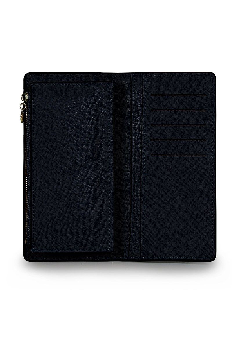 BILLETERA MUJER VESTA AZUL CARVEN - 4