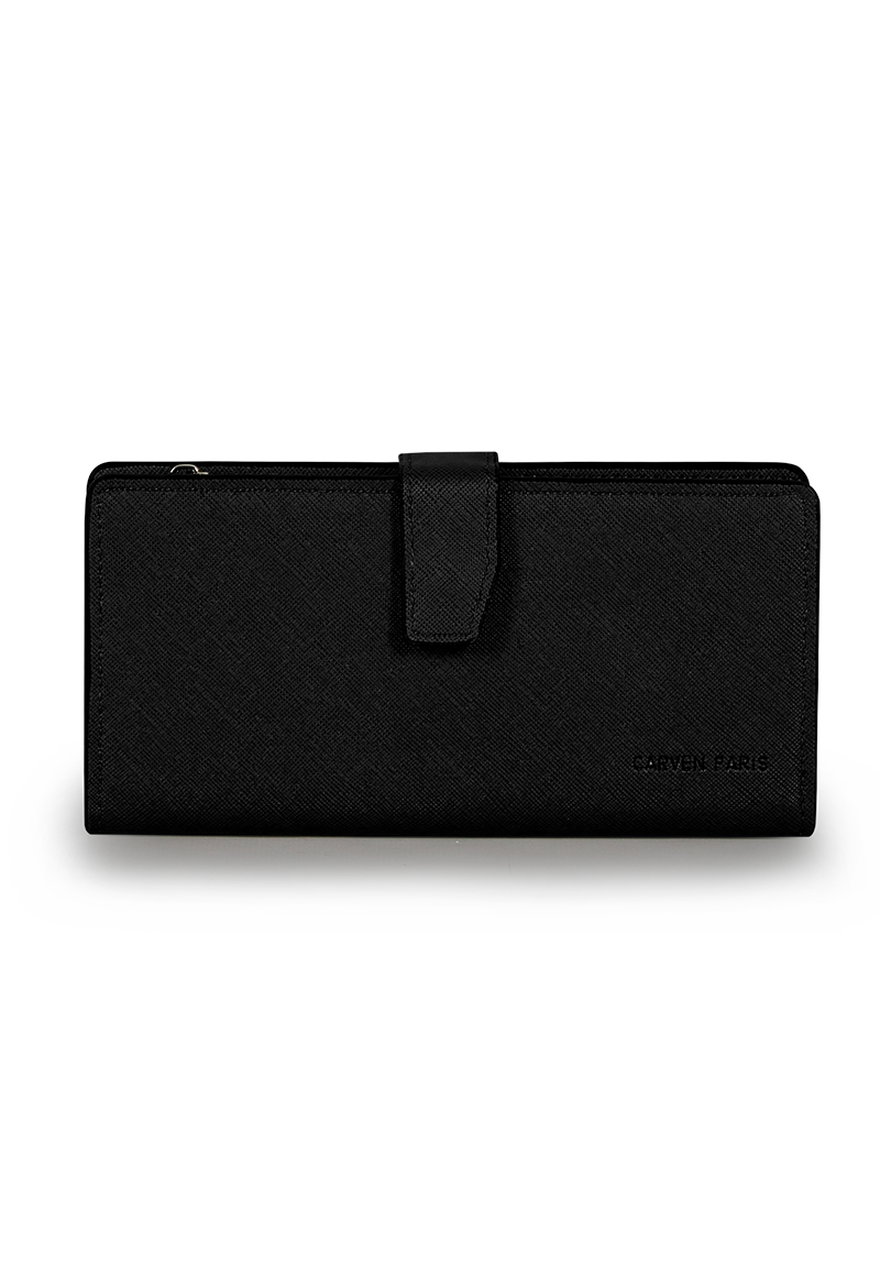 BILLETERA MUJER VESTA NEGRA CARVEN - 5