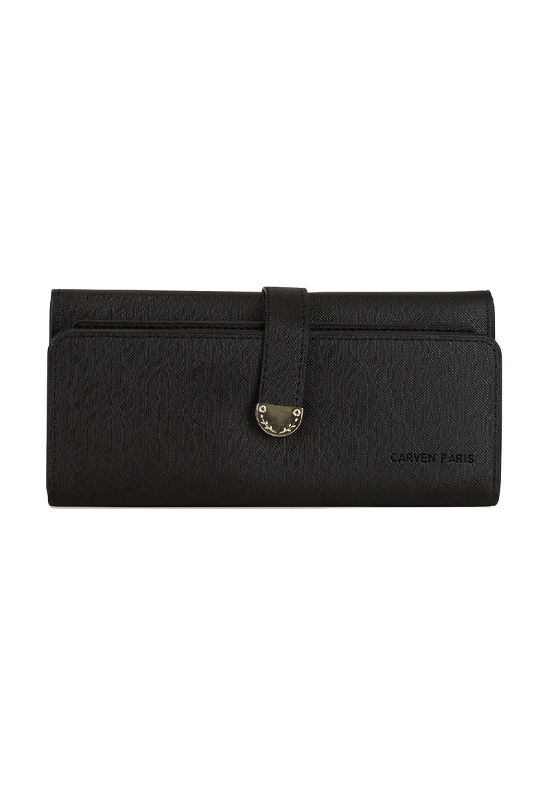 BILLETERA MUJER NAPOLES NEGRA CARVEN - 1