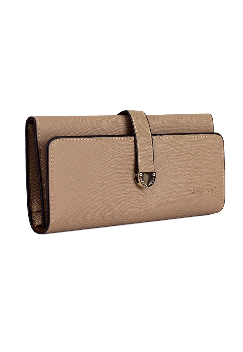 BILLETERA MUJER NAPOLES TAUPE CARVEN - 2