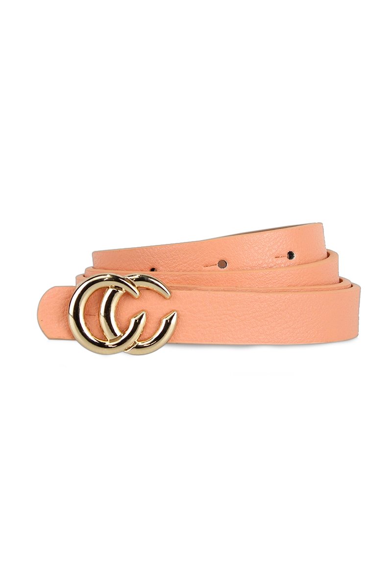 CINTURÓN ECOCUERO CARVEN NARANJO CLARO MUJER OPORTO ORANGE PASTEL - 1