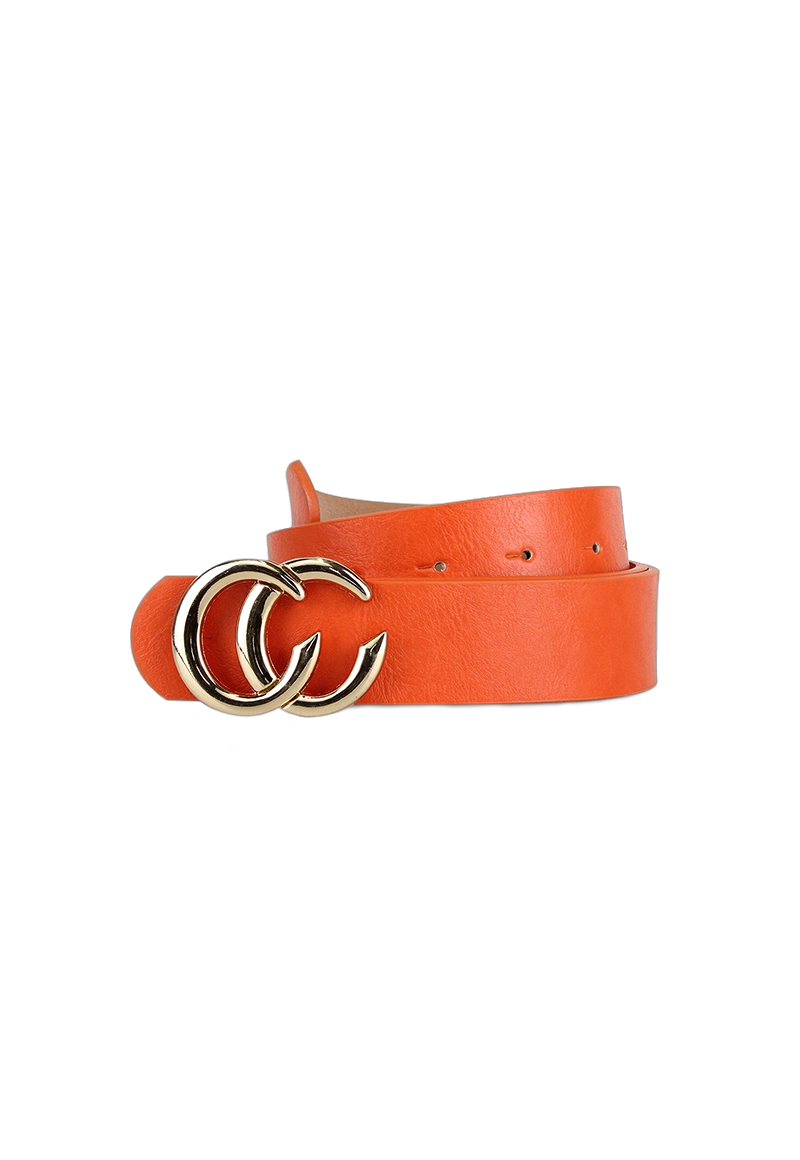 CINTURÓN ECOCUERO CARVEN NARANJO MUJER FARO ORANGE - 1