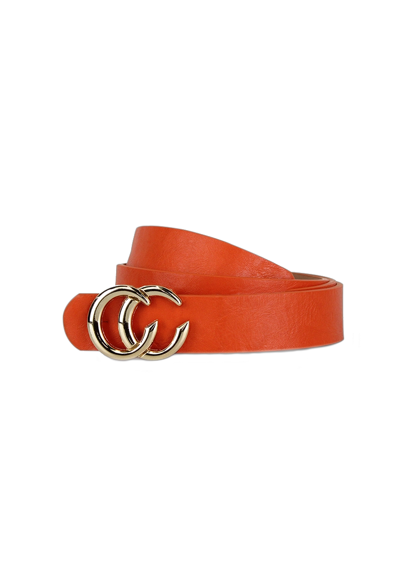 CINTURÓN ECOCUERO CARVEN NARANJO MUJER SIENA ORANGE - 1