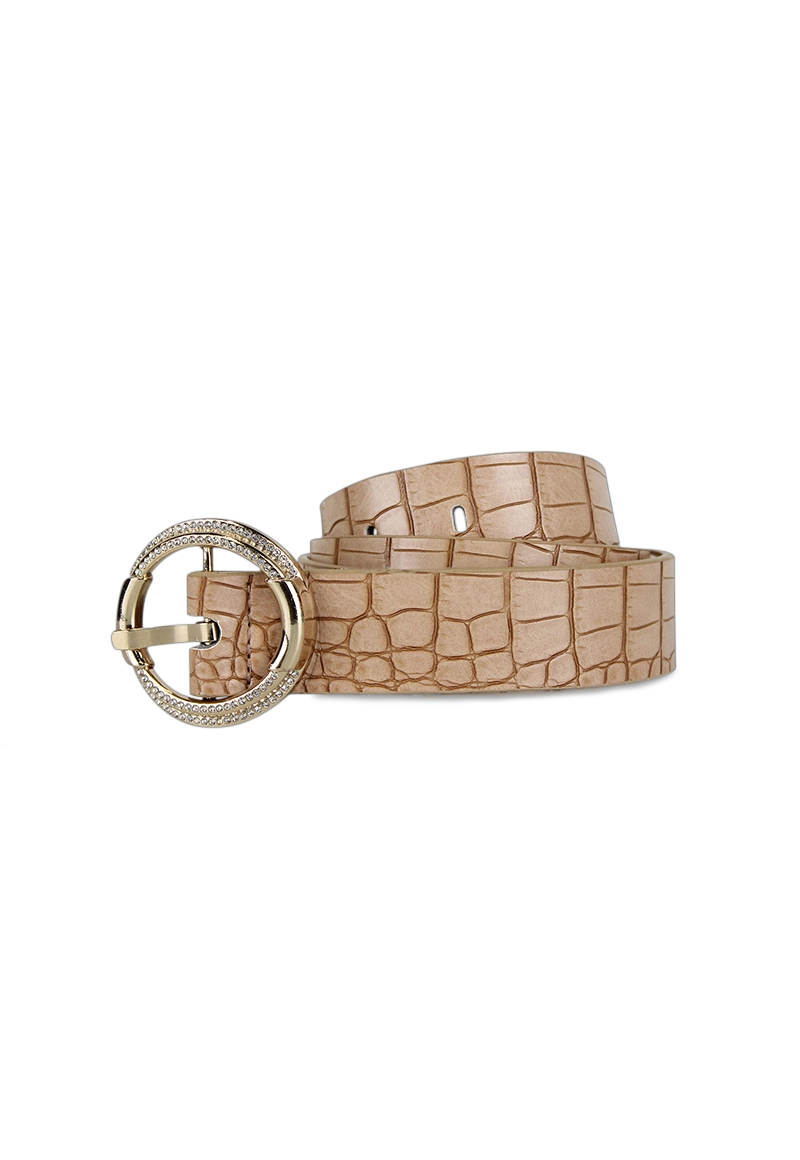 CINTURÓN ECOCUERO CARVEN BEIGE MUJER ARGOS - 1