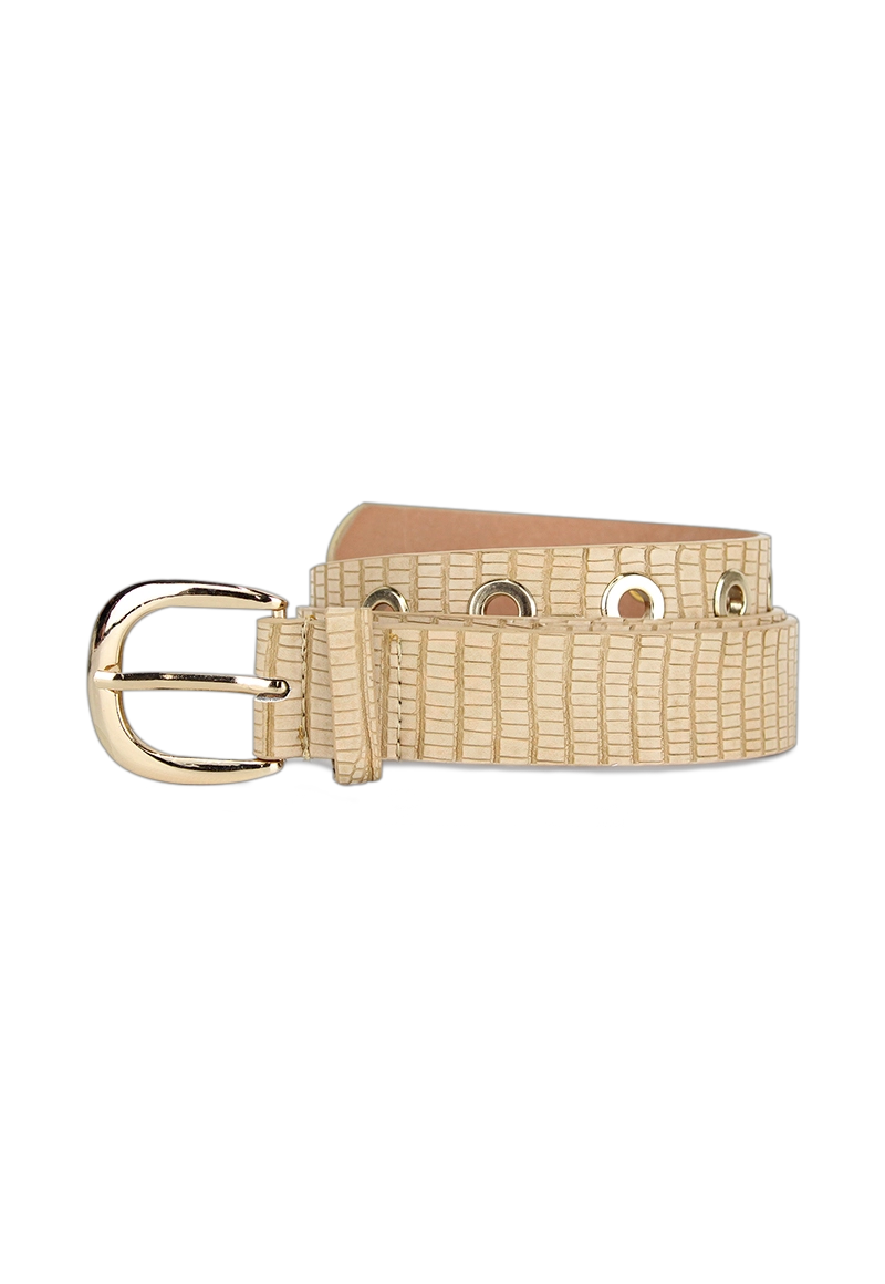 CINTURÓN ECOCUERO CARVEN BEIGE MUJER PARMA - 1