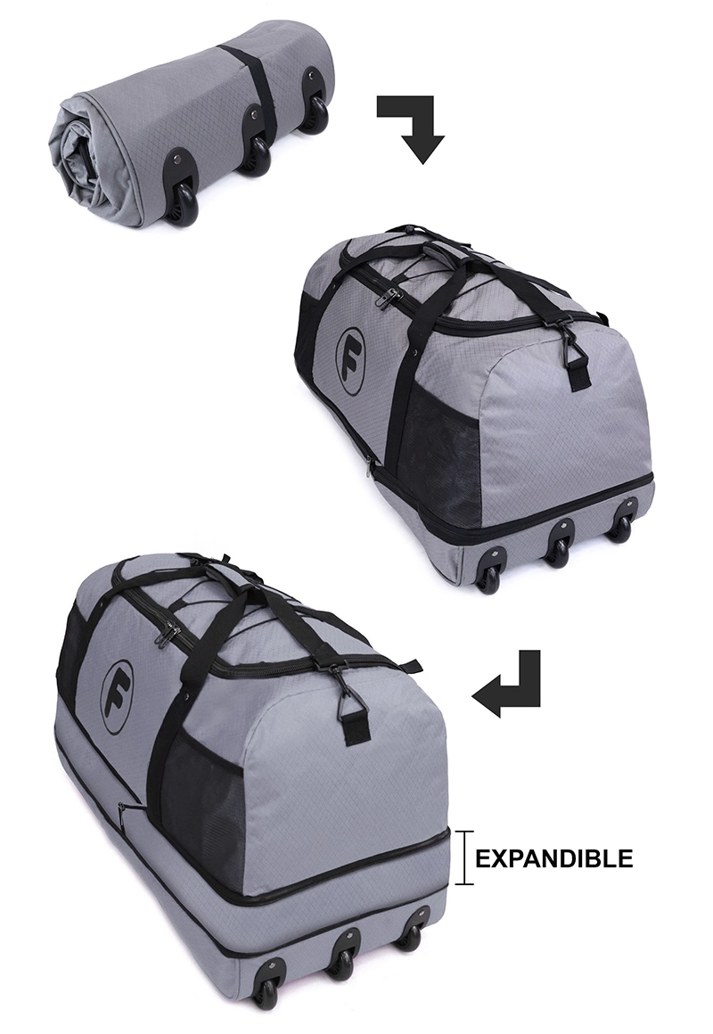 BOLSO ENROLLABLE GOLIAT 130 LTRS + CANDADO GRIS F - 2