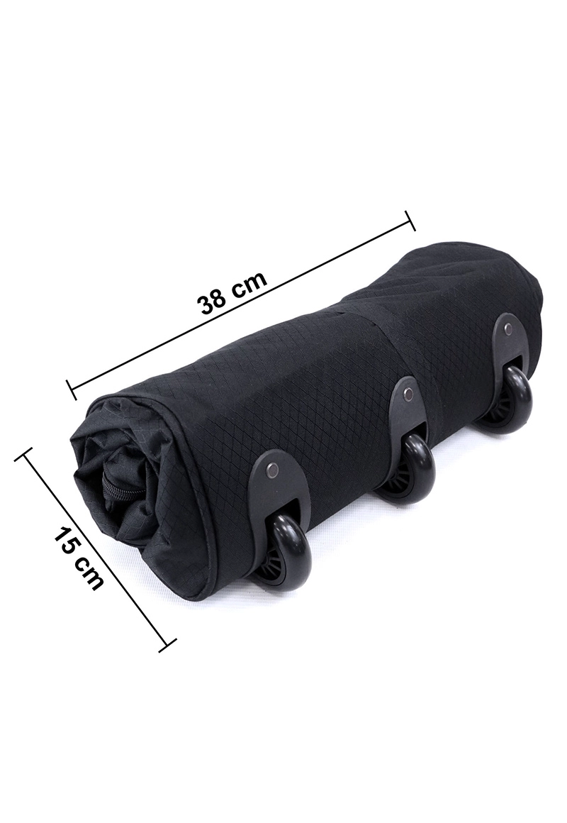 BOLSO GOLIAT ENROLLABLE F LA MALETA DE CHILE NEGRO 130L CON RUEDAS + CANDADO - 4