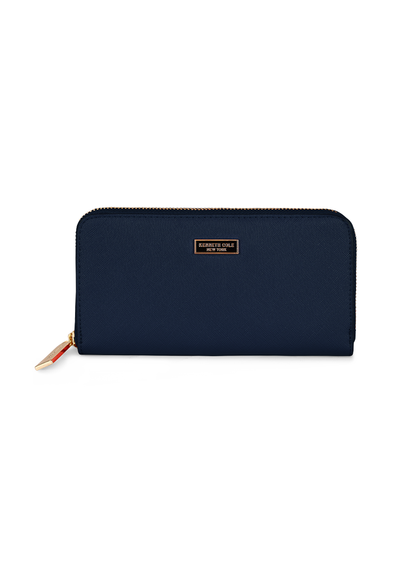 BILLETERA MUJER AVA AZUL KENNETH COLE - 2