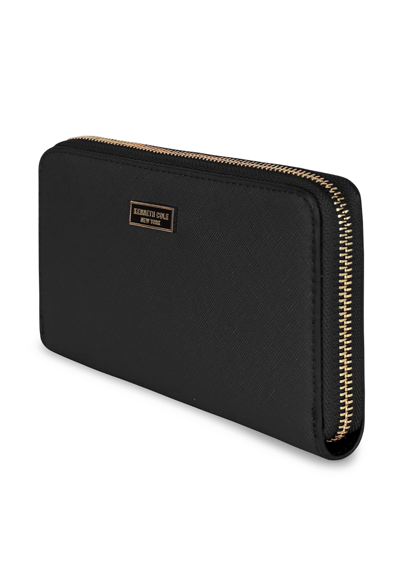 BILLETERA MUJER AVA NEGRA KENNETH COLE - 1