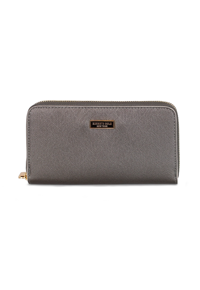BILLETERA MUJER AVA GRIS KENNETH COLE - 2