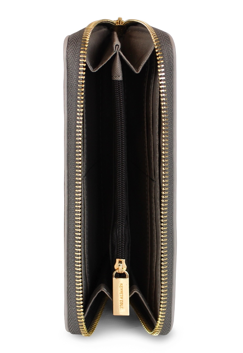 BILLETERA MUJER AVA GRIS KENNETH COLE - 4