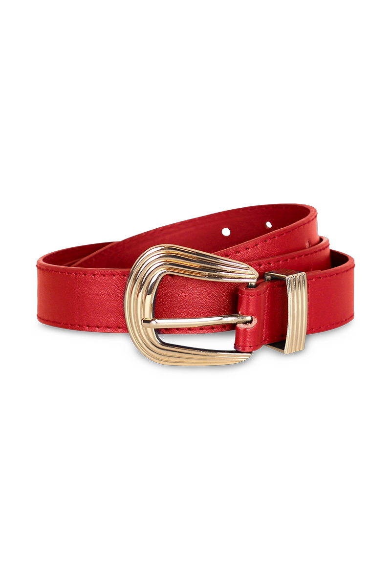 CINTURÓN ECOCUERO CARVEN ROJO MUJER TEGAN - 1